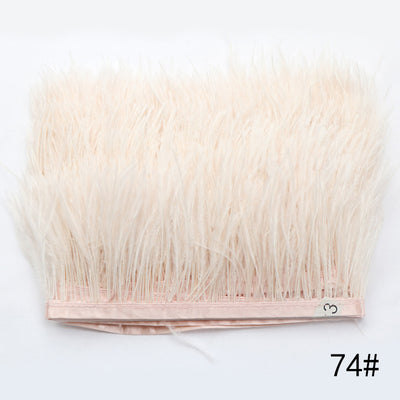 Cinturón Tejido de Color Sólido con Encaje de Plumas de Avestruz - Image 22