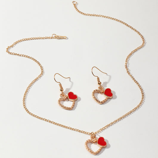Conjunto de Aretes y Collar con Estrella de Cinco Puntas y Piña - Diseño Moderno - Image 13