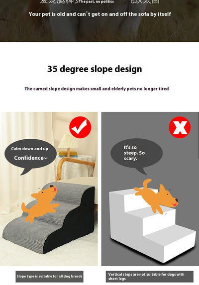 Escaleras Onduladas para Perros Pequeños - Acceso Fácil a Muebles - Image 43