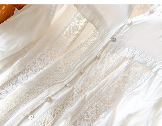 Blusa Francesa Clásica de Manga Larga Delgada para Mujer - Image 18