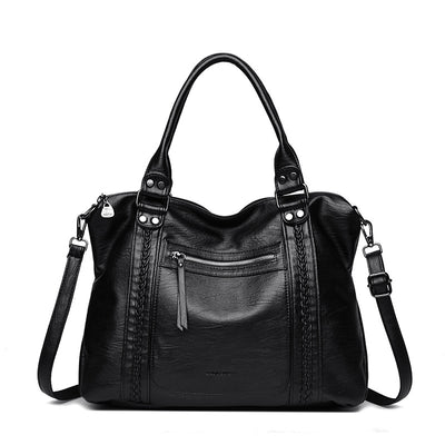 Bolso Bandolera de Cuero Genuino Vintage para Mujer - Image 5