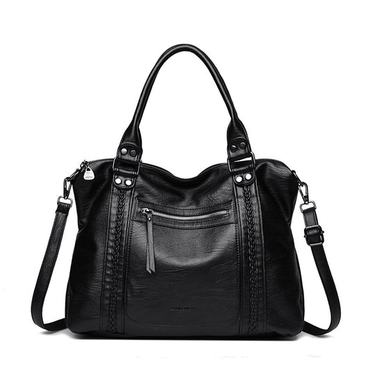 Bolso Bandolera de Cuero Genuino Vintage para Mujer - Image 5