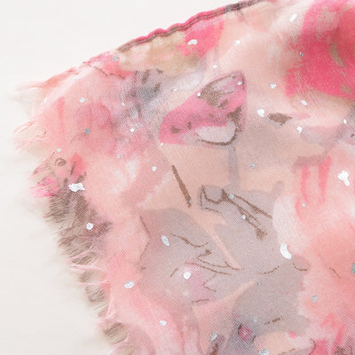Pañuelo Versátil de Algodón y Lino con Efecto Bronce Rosa - Image 30
