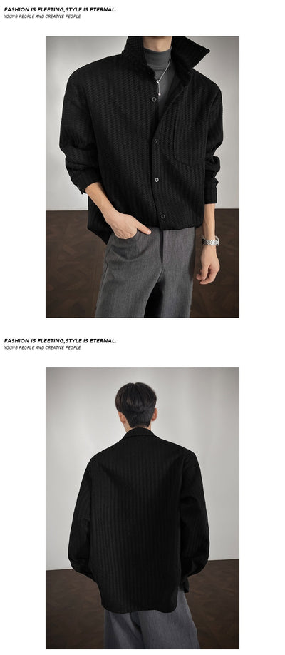 Chaqueta Camisa Hombre Espiga Atrevida Estilo Chanel - Image 13