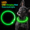 Collar LED Recargable USB para Mascotas - Luz de Seguridad Nocturna para Perros
