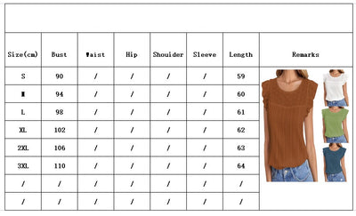 Blusa Patchwork Sin Mangas con Volantes para Mujer - Image 6