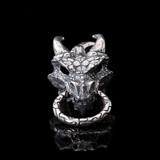 Colgante Dragón Azul Punk en Plata de Ley S925 - Image 2