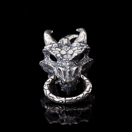 Colgante Dragón Azul Punk en Plata de Ley S925 - Image 2