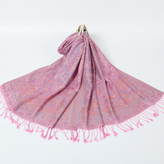 Bufanda Étnica Jacquard con Borlas de Cachemira - Image 14