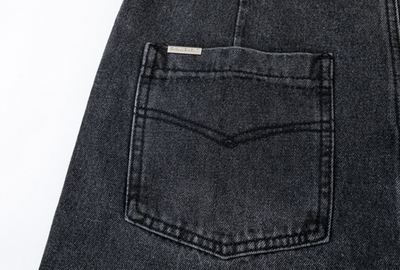 Pantalones Vaqueros Rectos Anchos Rotos con Flecos - Image 12