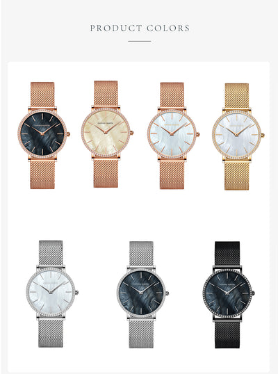 Reloj de Cuarzo para Mujer con Caja de Acero Inoxidable y Esfera de Diamantes - Image 17