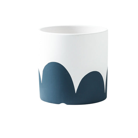 Maceta Cerámica Nórdica para Suculentas con Bandeja - Diseño Moderno 17cm - Image 5