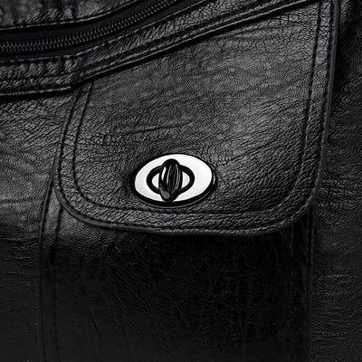 Bolso de Cuero Retro con Gran Capacidad para Hombro - Image 18
