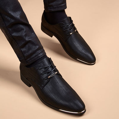 Zapatos de Cuero Formales con Punta Puntiaguda - Estilo Británico Ejecutivo - Image 6