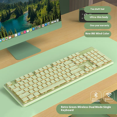 Kit Teclado y Ratón Inalámbrico Mecánico Bluetooth - Diseño Elegante para Oficina - Image 16