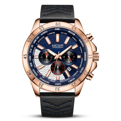 Reloj de Moda con Tres Esferas y Gran Carátula Multifunción - Image 8