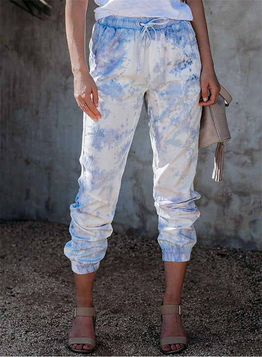 Pantalones Joggers de Trabajo Slim Fit con Estampado Degradado para Mujer