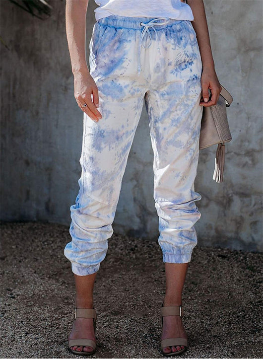 Pantalones Joggers de Trabajo Slim Fit con Estampado Degradado para Mujer