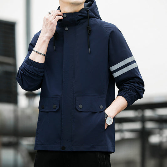 Chaqueta Reflectante de Moda Coreana para Hombre