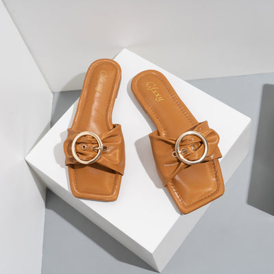 Sandalias Planas Estilo Coreano con Hebilla de Moda y Punta Cuadrada - Image 4