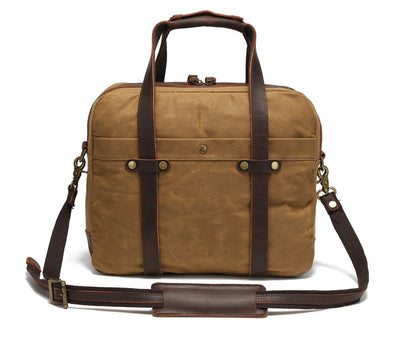 Maletín Vintage de Lona Encerada para Hombre - Image 23