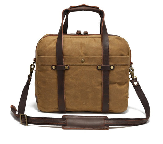 Maletín Vintage de Lona Encerada para Hombre - Image 23