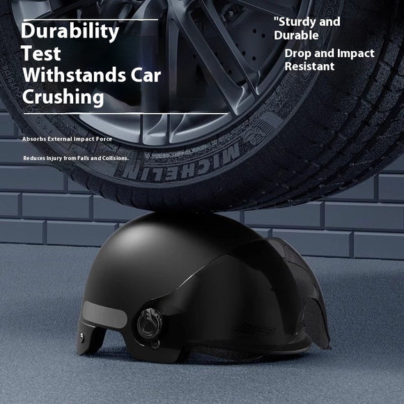 Casco Motocicleta Eléctrico con Protección Solar y Certificación 3C