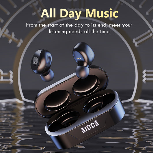 Audífono Bluetooth Mini con Pantalla de Batería y Control Táctil - Image 15