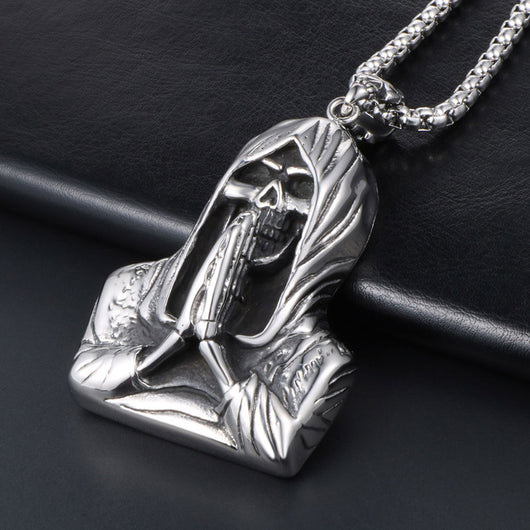 Collar Colgante de Calavera para Hombre - Diseño Minimalista - Image 6