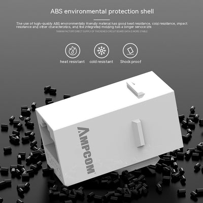 Cable de Red Cat5 RJ45 Directo - Conector Dual de Alta Velocidad