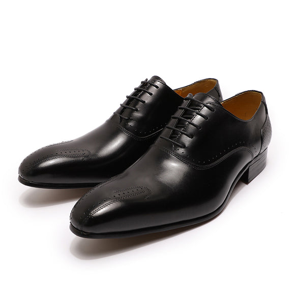 Zapatos de Cuero Ejecutivos con Cordones para Oficina y Eventos Formales