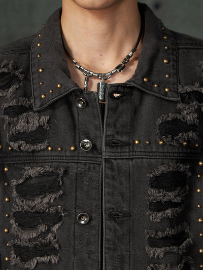 Chaqueta Denim Acolchada con Remaches y Hombros Reforzados - Image 21