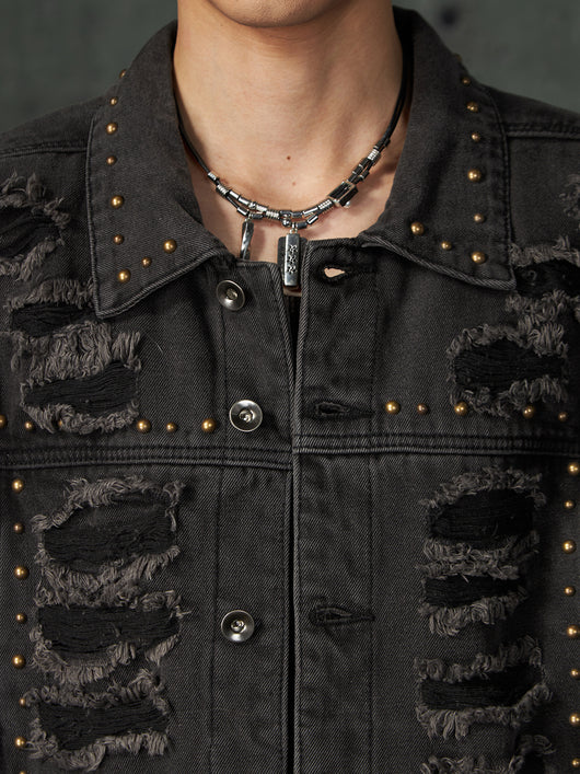 Chaqueta Denim Acolchada con Remaches y Hombros Reforzados - Image 21