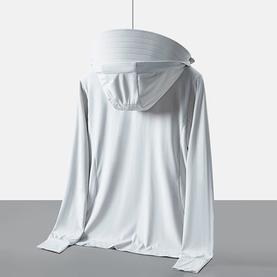 Ropa Protectora Solar con Cobertura Facial Desmontable - Protección UV Ice Silk - Image 4