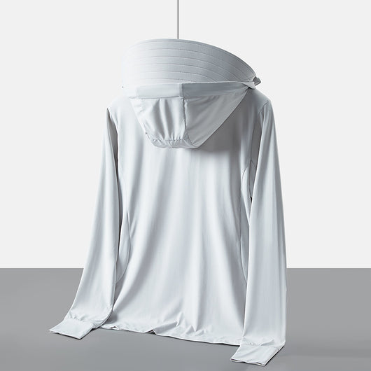 Ropa Protectora Solar con Cobertura Facial Desmontable - Protección UV Ice Silk - Image 4