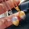 925 Plateado Plated Acorn Pendant Necklace Color5965