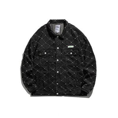 Chaqueta Denim Retro Japonesa con Detalles de Herramientas - Image 13
