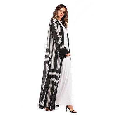 Cardigan Robe Holgado con Encaje Estilo Musulmán para Mujer - Image 11