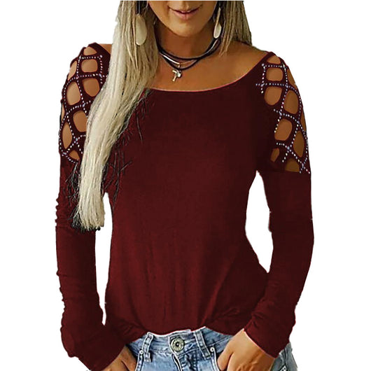 Blusa Cuello Redondo con Strass Calado - Image 13