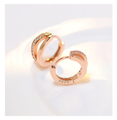 Aretes de Plata Esterlina con Acabado Dorado - Diseño Moderno y Versátil - Image 13