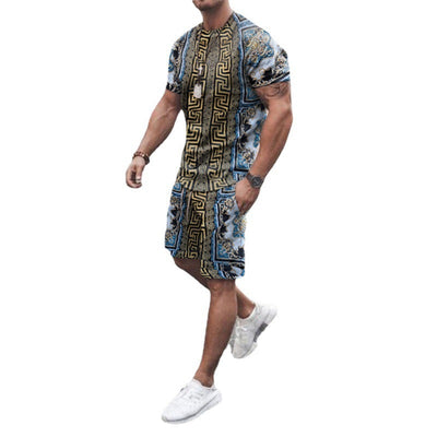 Conjunto Deportivo Casual Hombre - Playera y Shorts Estampados - Image 9