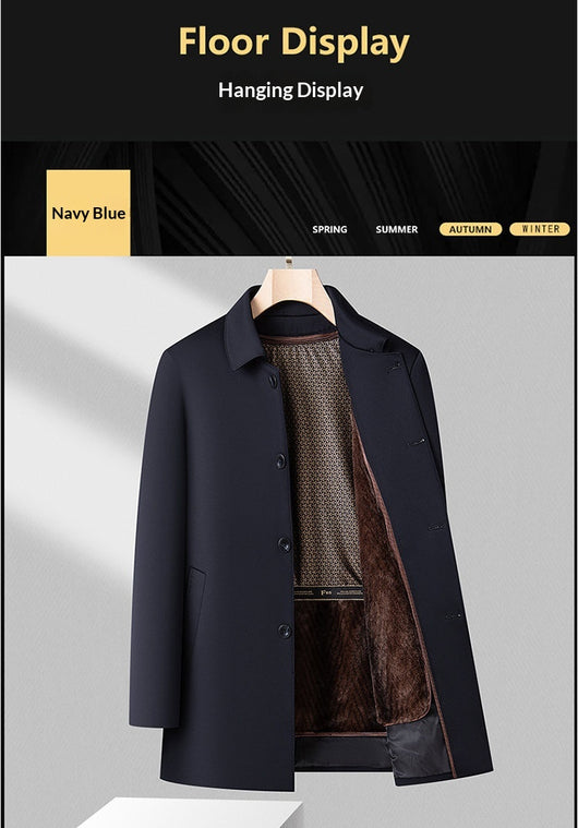 Abrigo de Plumón Desmontable para Hombre - Largo Medio - Image 11