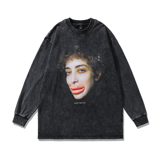 Playera Vintage de Manga Larga High Street - Image 5