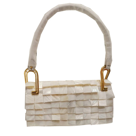 Bolso Cuadrado para Mujer en Concha de Fritilaria Natural - Image 2