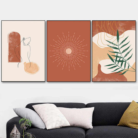 Cuadro de Arte Minimalista Nórdico con Personajes Botánicos - Image 4