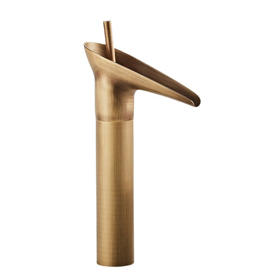 Grifo Cascada para Lavamanos en Bronce Antiguo Anti-salpicaduras - Image 6