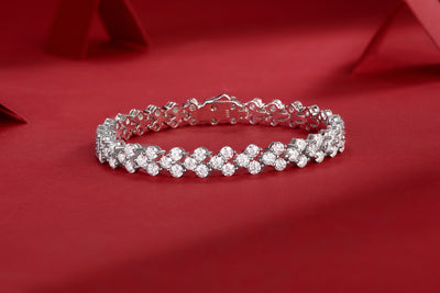 Pulsera de Lujo Canon: Plata S925 con Moissanita Premium y Baño de Platino - Image 4