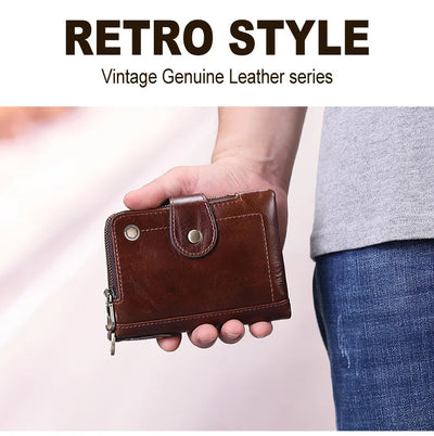 Bolsa de Cuero Genuino con Cierre de Hebilla - Estilo Casual y Versátil - Image 5