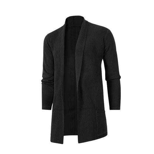 Cardigan Tejido Slim Fit Talla Grande para Hombre - Image 8