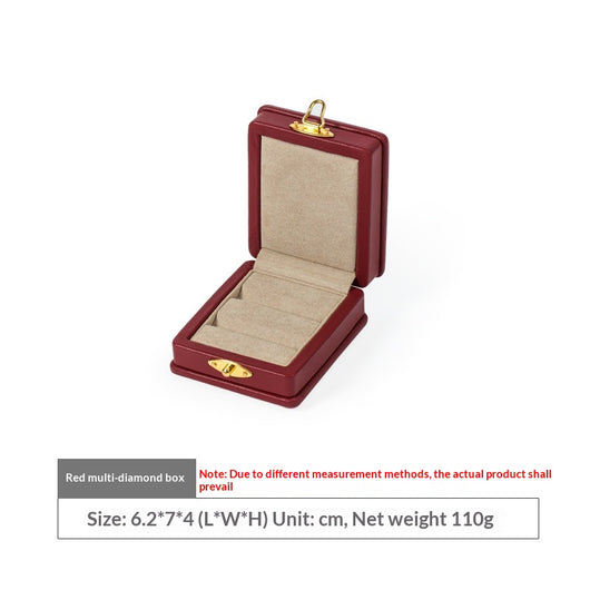Anillo de Diamante Verde Esmeralda en Cuero Genuino con Caja de Presentación - Image 9